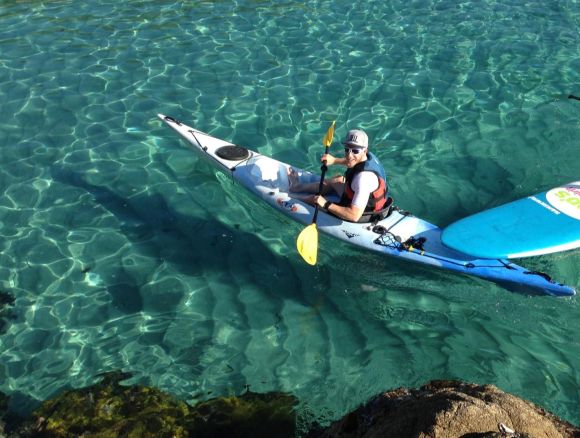 Location de kayak simple une personne à Saint Tropez, plage de Pampelonne Location de kayak simple une personne à Saint Tropez, plage de Pampelonne